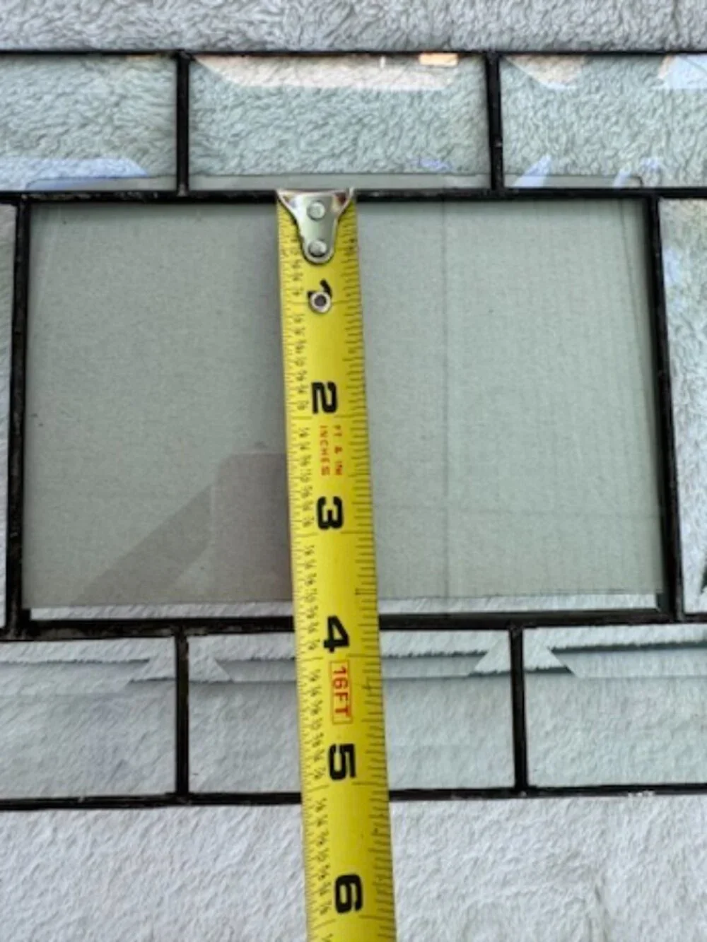 Beveled Glass Picture Frame Metal Solder 4 x 6 Photographs